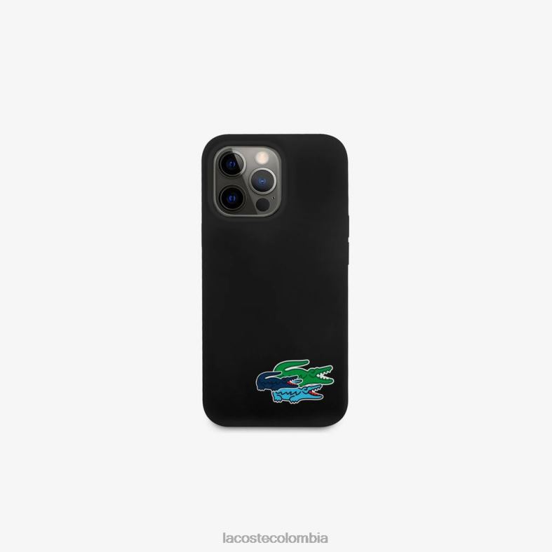 funda iphone 14 silicona blanco Lacoste accesorios hombres 80XZX2220