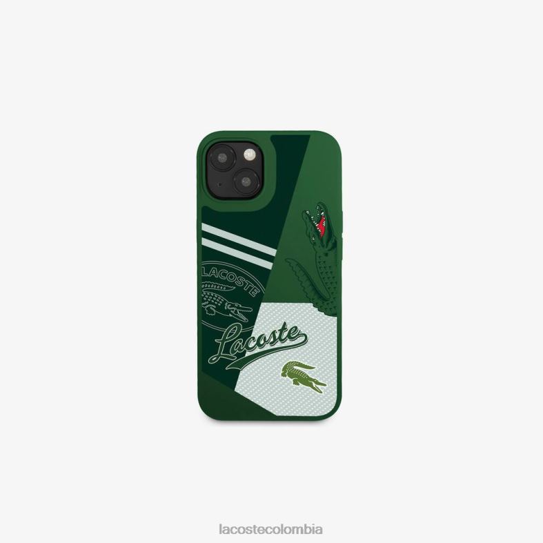 funda para iphone 14 con estampado de patchwork vertical 132 Lacoste accesorios hombres 80XZX2224