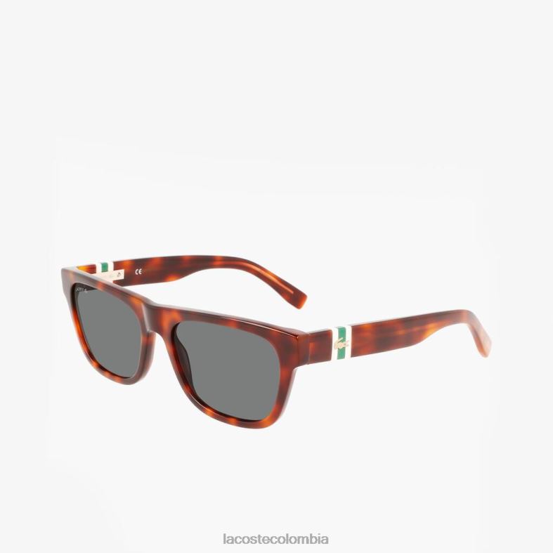gafas de sol estilo escamas rectangulares de acetato l.12.12 la Habana Lacoste accesorios hombres 80XZX2183