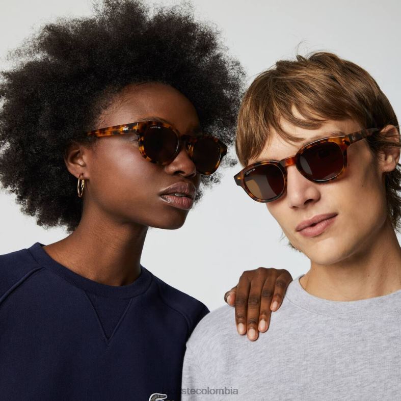gafas de sol ovaladas de bioacetato national Geographic habana brn Lacoste accesorios hombres 80XZX2317
