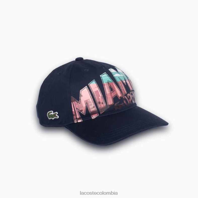 gorra con gráfico miami open miami Azul marino Lacoste accesorios hombres 80XZX2338