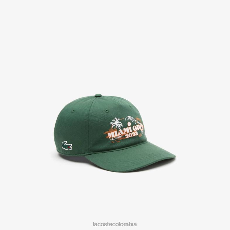 gorra sport miami open edition de sarga verde Lacoste accesorios hombres 80XZX2175
