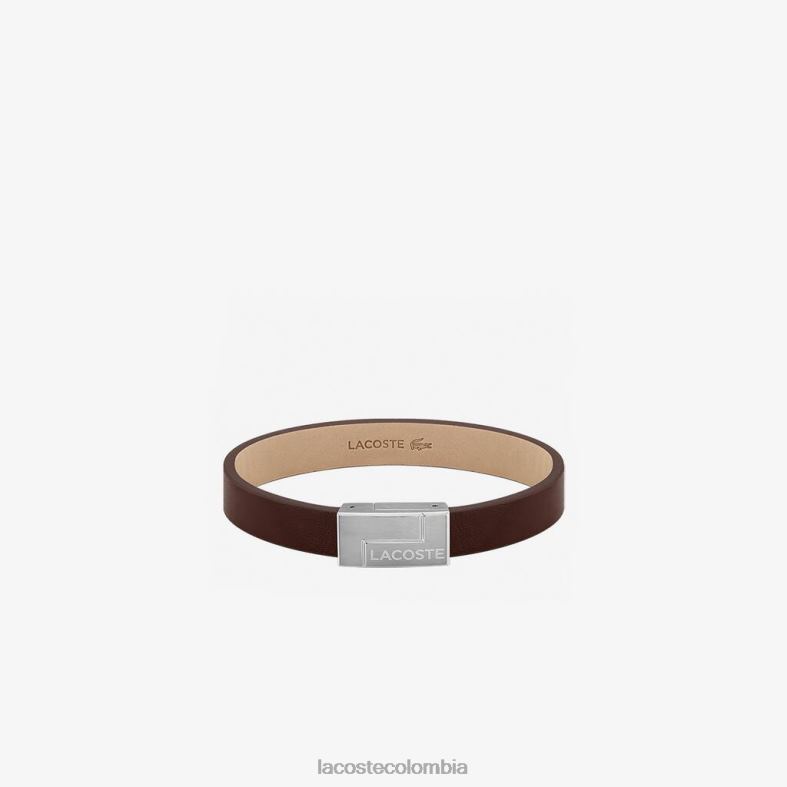 pulsera de viajero marrón Lacoste accesorios hombres 80XZX2208