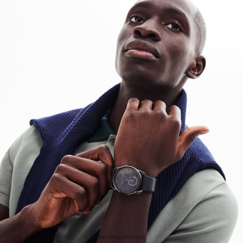 Reloj urbano para caballero con correa de piel negra. negro Lacoste accesorios hombres 80XZX2312