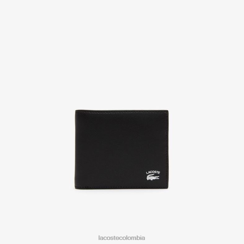 cartera con estampado en contraste negro Lacoste bolsos y marroquinería hombres 80XZX1991