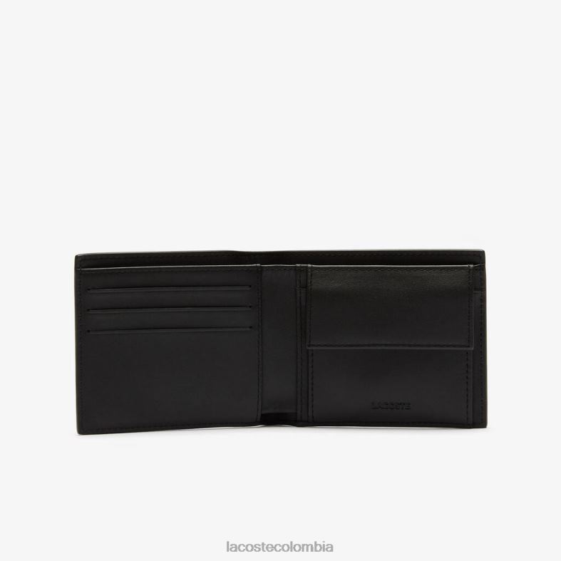 cartera fitzgerald de piel negro Lacoste bolsos y marroquinería hombres 80XZX1943