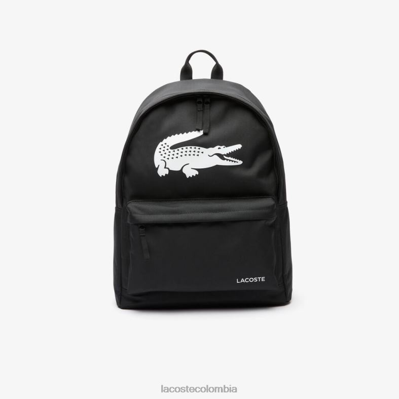 mochila con bolsillo para computadora portátil negro Lacoste bolsos y marroquinería hombres 80XZX2135
