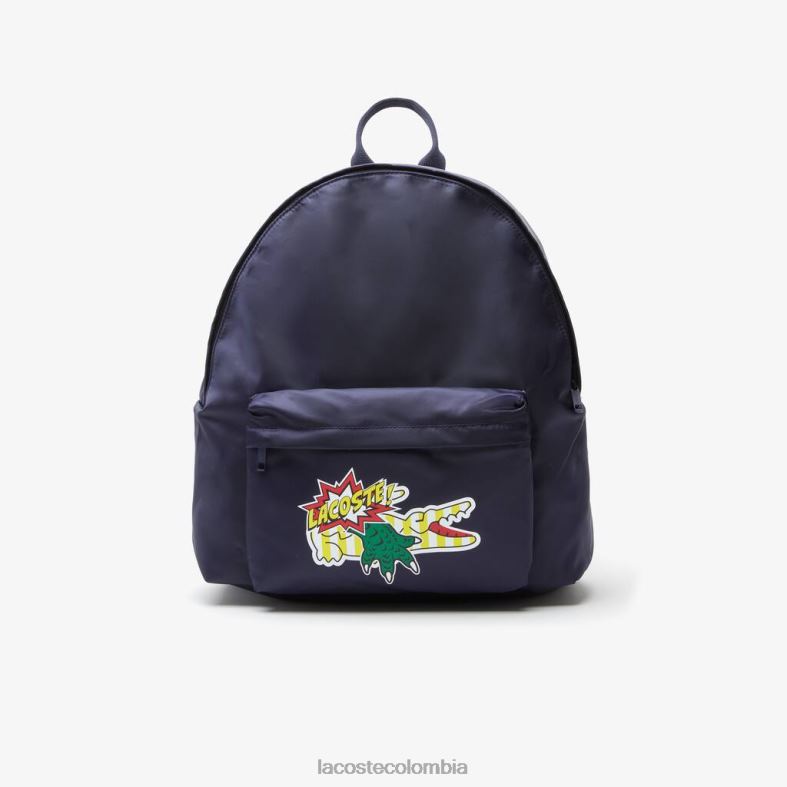 mochila con estampado de cómic marina 166 puerto deportivo Lacoste bolsos y marroquinería hombres 80XZX2109