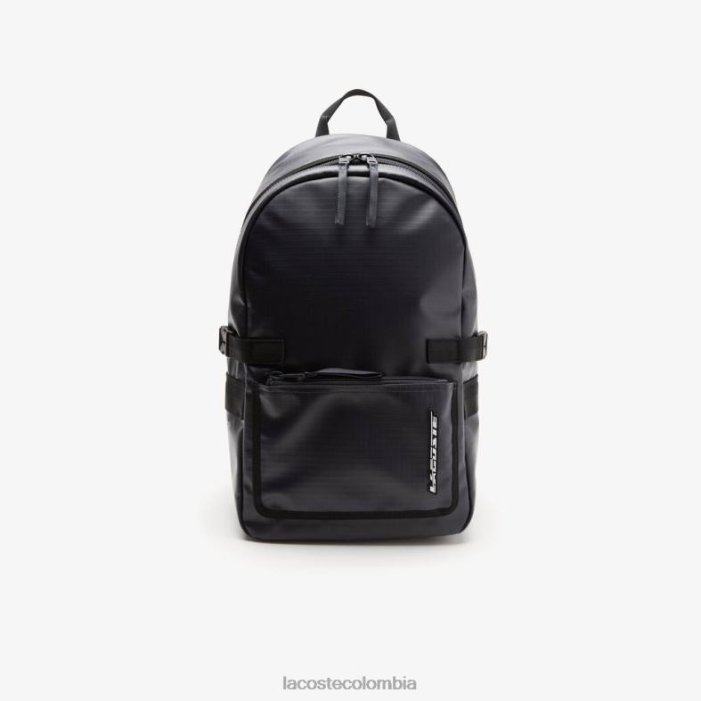 mochila con logo en contraste noche azul negra Lacoste bolsos y marroquinería hombres 80XZX1978