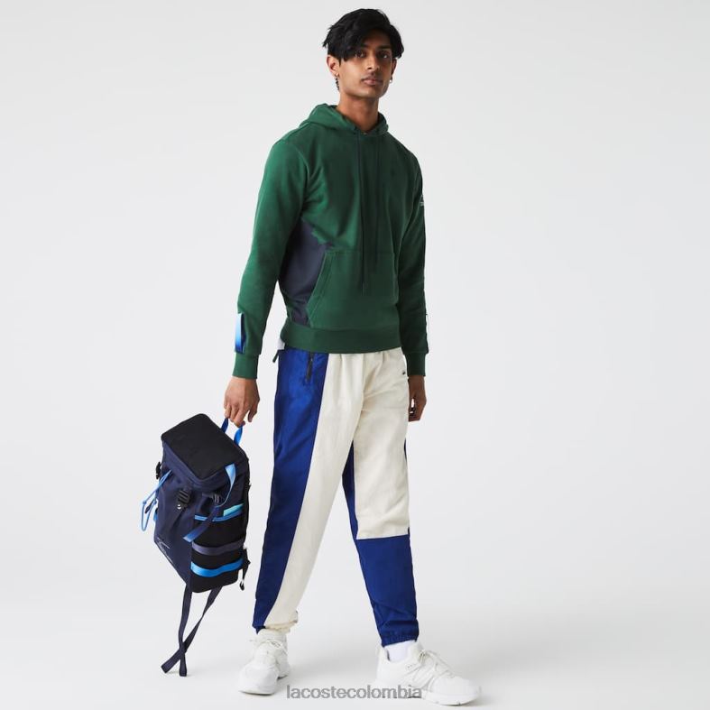 mochila curin de lona técnica azul Lacoste x Theo bolsos y marroquinería hombres 80XZX2124