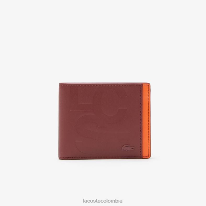 cartera con bloques de color y estampado lcst celosía de arándanos Lacoste bolsos y marroquinería hombres 80XZX2131
