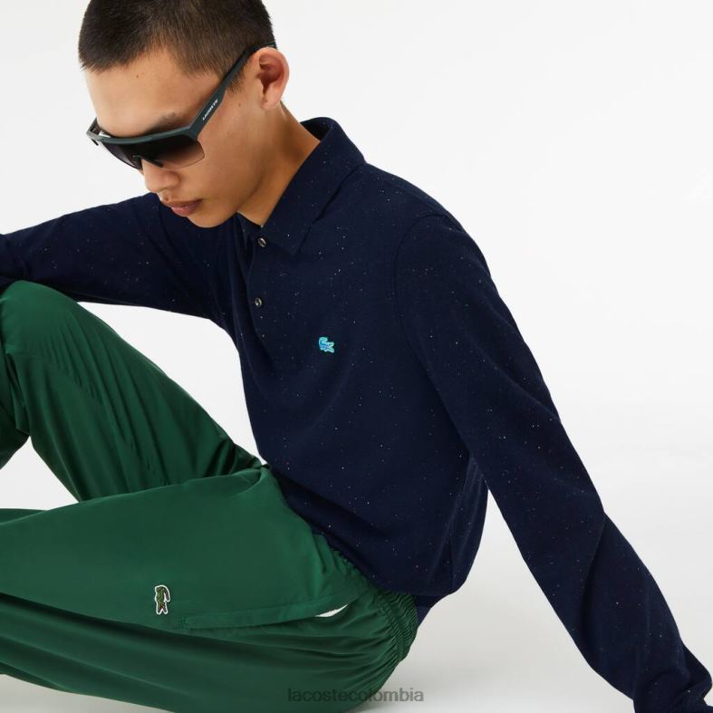 polo de ajuste clásico con estampado moteado Azul marino Lacoste ropa hombres 80XZX704