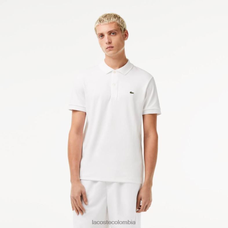polo de algodón pima de ajuste regular blanco Lacoste ropa hombres 80XZX802