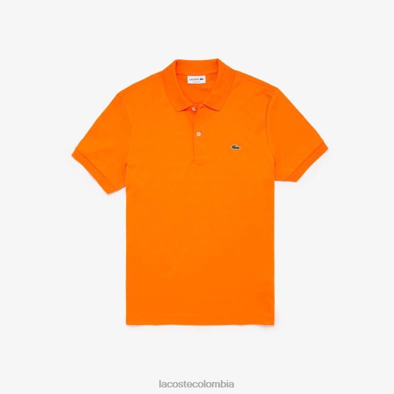 polo de algodón pima de ajuste regular naranja Lacoste ropa hombres 80XZX887