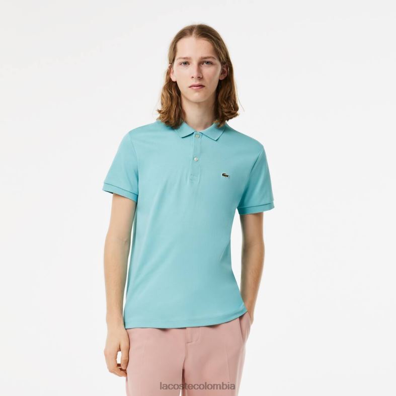 polo de algodón pima de ajuste regular turquesa Lacoste ropa hombres 80XZX257