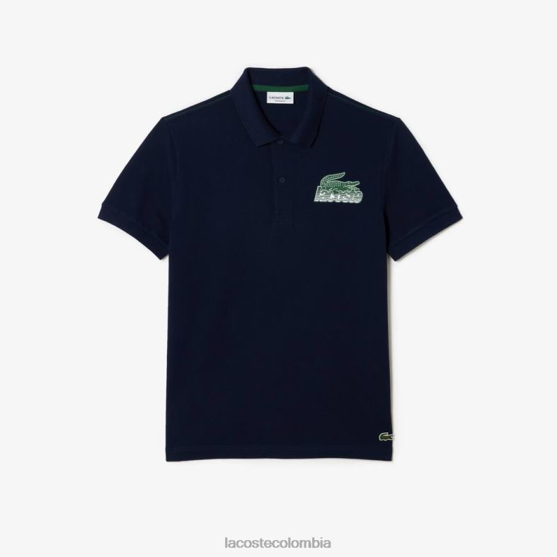 polo de minipiqué de algodón Azul marino Lacoste ropa hombres 80XZX100