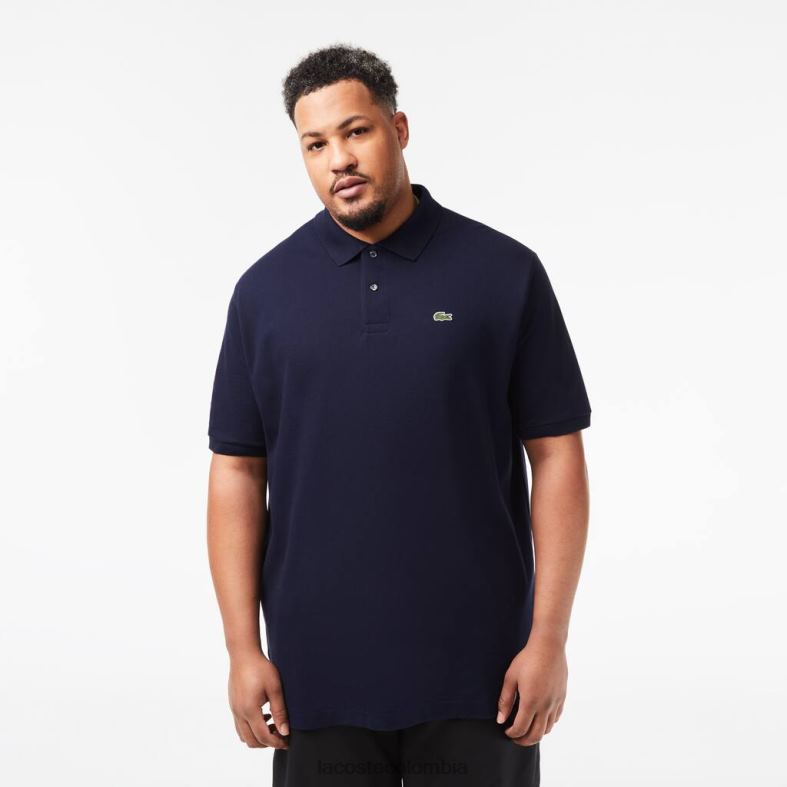 polo de petit piqué de algodón - talla grande - alto Azul marino Lacoste ropa hombres 80XZX189