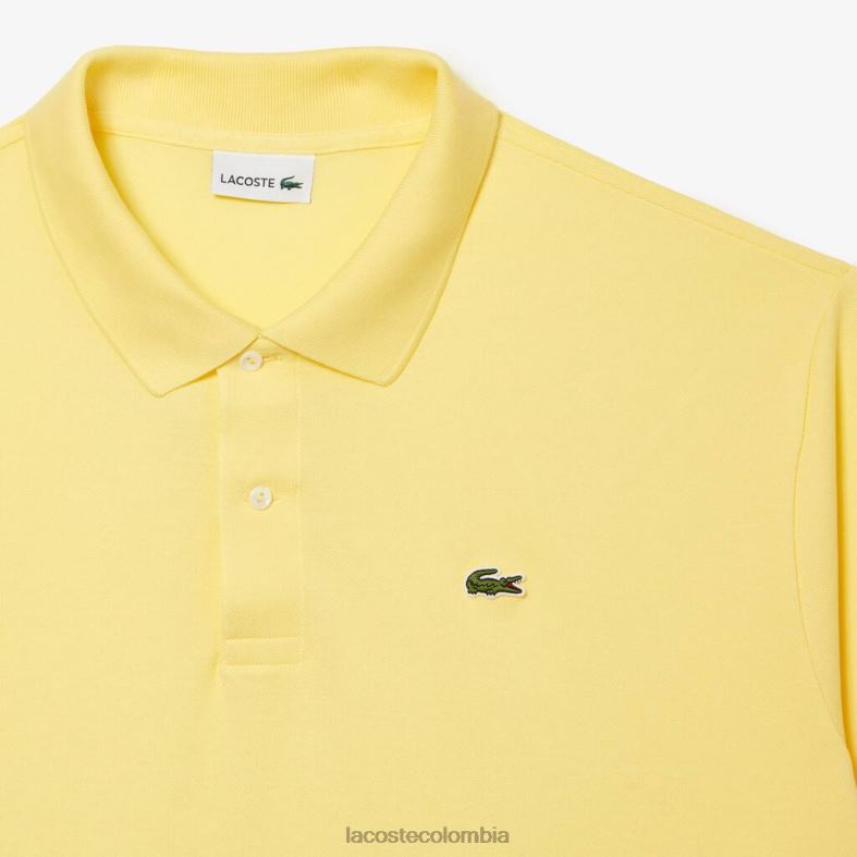 polo de petit piqué de algodón - talla grande - alto amarillo Lacoste ropa hombres 80XZX186