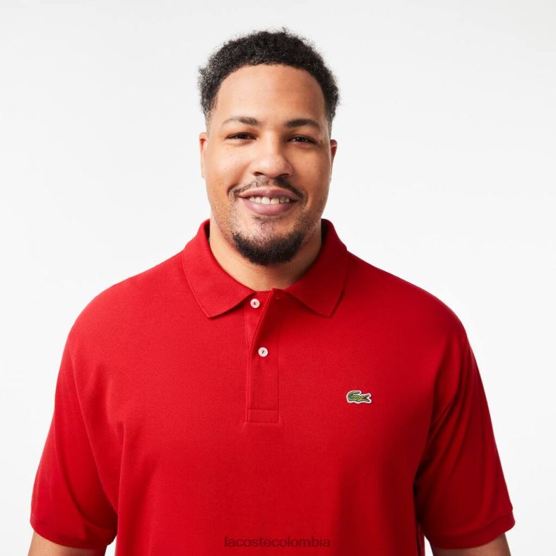 polo de petit piqué de algodón - talla grande - alto rojo Lacoste ropa hombres 80XZX204