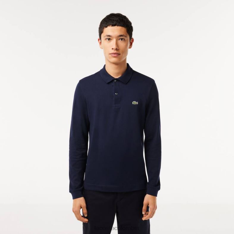 polo de petit piqué de corte ajustado Azul marino Lacoste ropa hombres 80XZX687