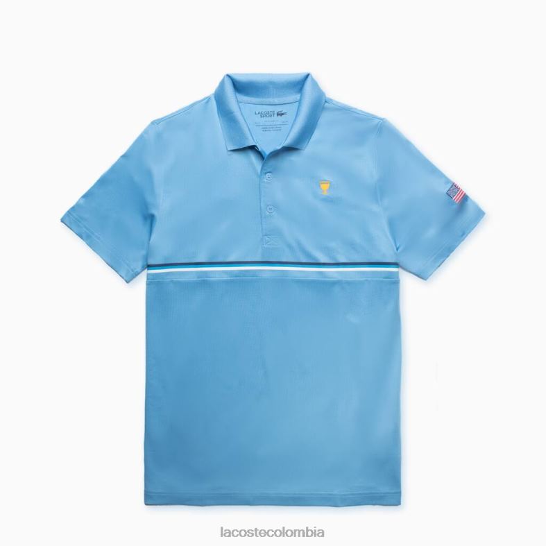 polo deportivo copa presidentes azul/azul marino/blanco Lacoste ropa hombres 80XZX1216