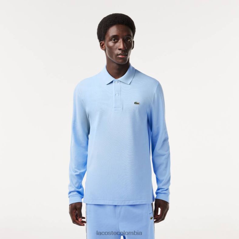 polo manga larga original l.12.12 azul Lacoste ropa hombres 80XZX643