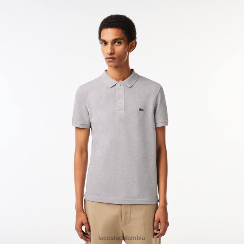 polo original l.12.12 de corte slim lomo gris Lacoste ropa hombres 80XZX766