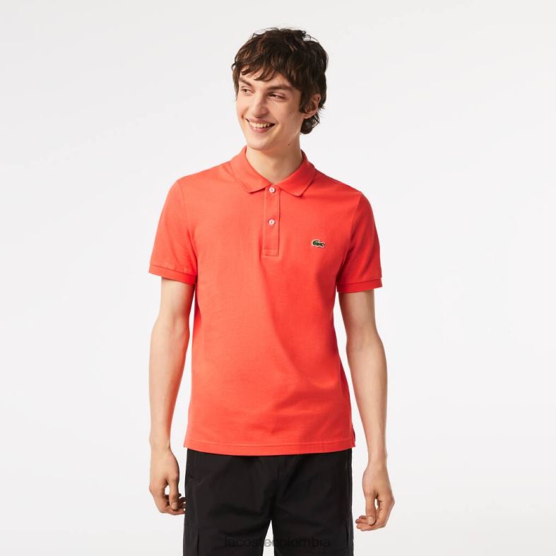 polo original l.12.12 de corte slim naranja Lacoste ropa hombres 80XZX200