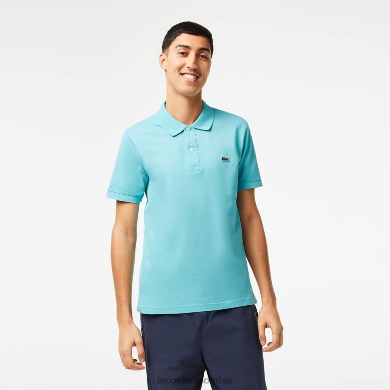 polo original l.12.12 de corte slim turquesa Lacoste ropa hombres 80XZX201