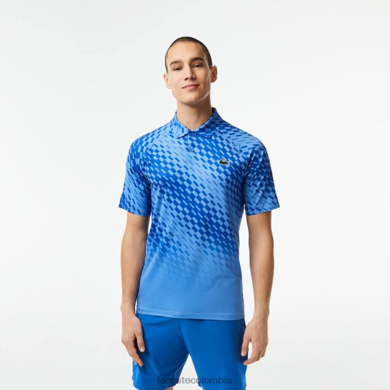 tenis x novak djokovic versión jugador polo azul Lacoste ropa hombres 80XZX43