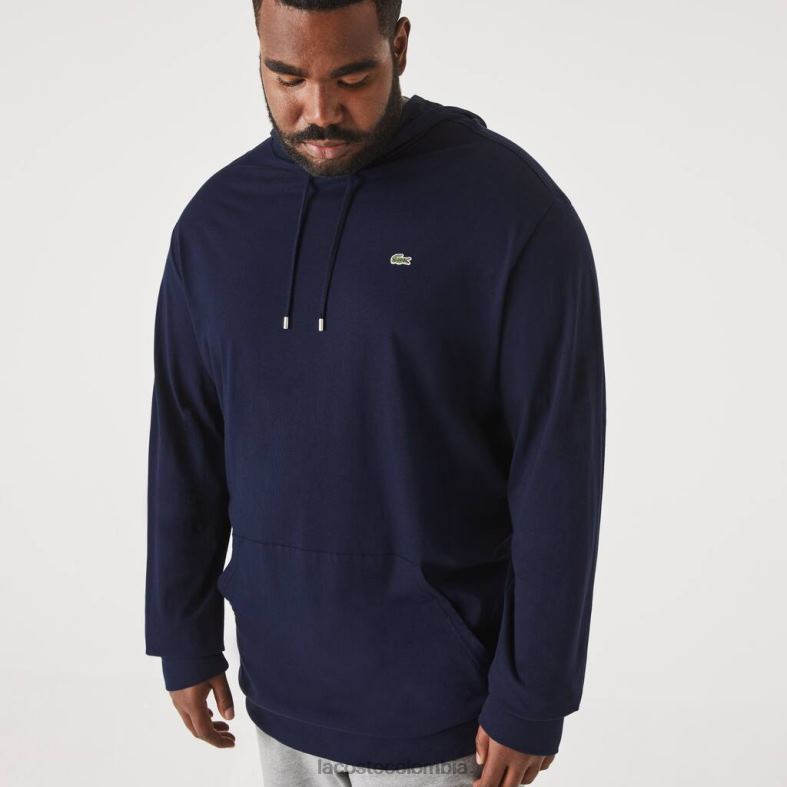 camiseta con capucha Azul marino Lacoste ropa hombres 80XZX781