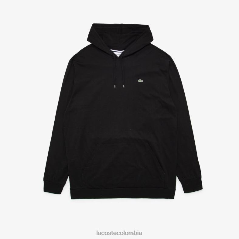 camiseta con capucha negro Lacoste ropa hombres 80XZX782