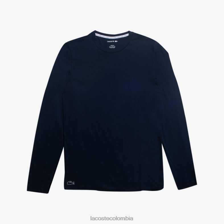 camiseta de manga larga Azul marino Lacoste ropa hombres 80XZX199