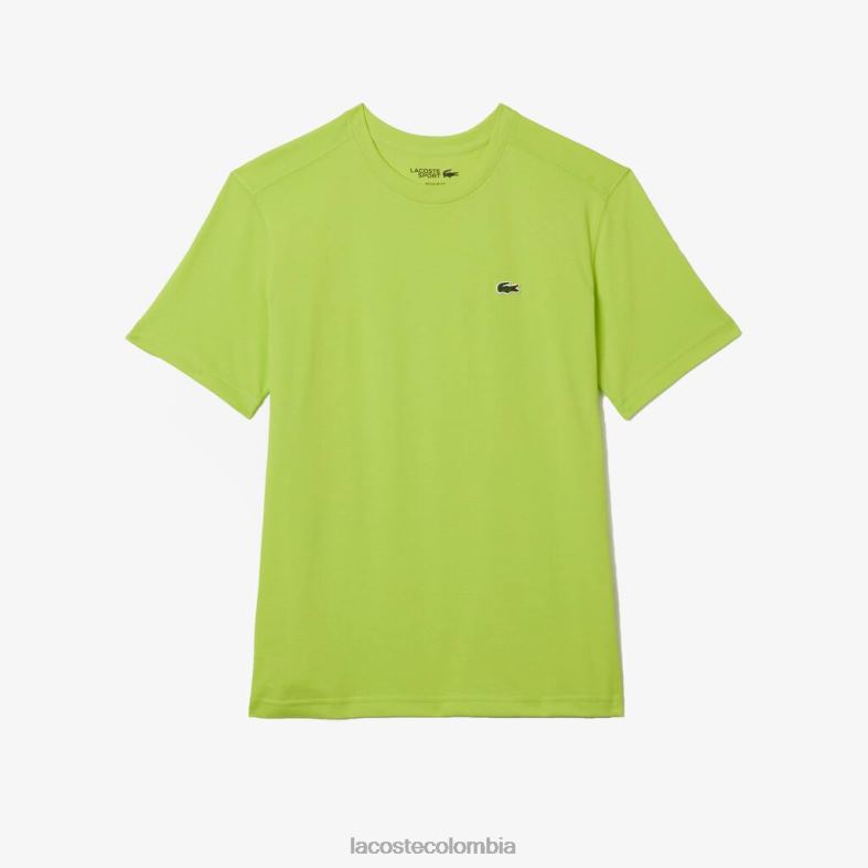 camiseta deportiva transpirable amarillo Lacoste ropa hombres 80XZX181