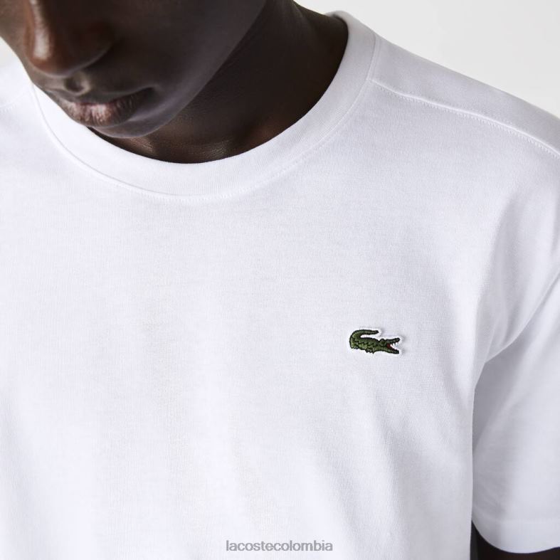 camiseta deportiva transpirable blanco Lacoste ropa hombres 80XZX51