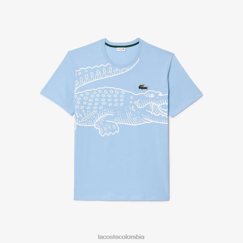 camiseta holgada de algodón - talla grande - alta azul Lacoste ropa hombres 80XZX135
