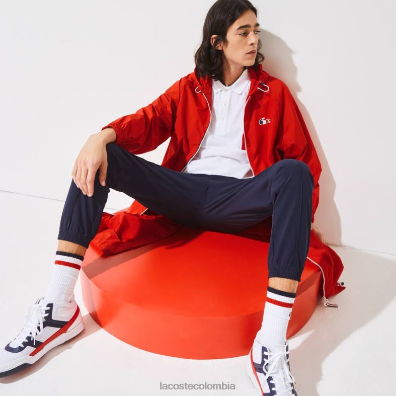 Chubasquero plegable Sport French Sporting Spirit Edition rojo/blanco/azul marino Lacoste ropa hombres 80XZX1295