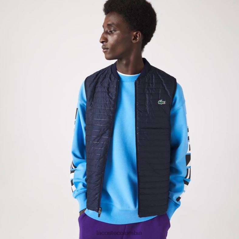 chaleco deportivo acolchado reversible violeta/azul marino Lacoste ropa hombres 80XZX386