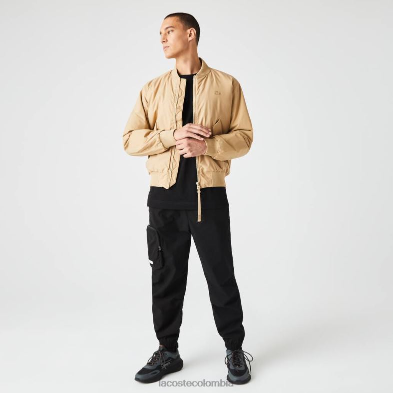 chaqueta bomber acolchada con aislamiento beige Lacoste ropa hombres 80XZX1243