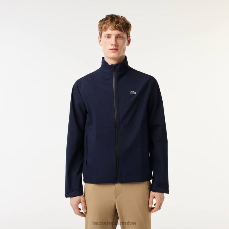 cortavientos impermeable con cremallera de golf Azul marino Lacoste ropa hombres 80XZX394