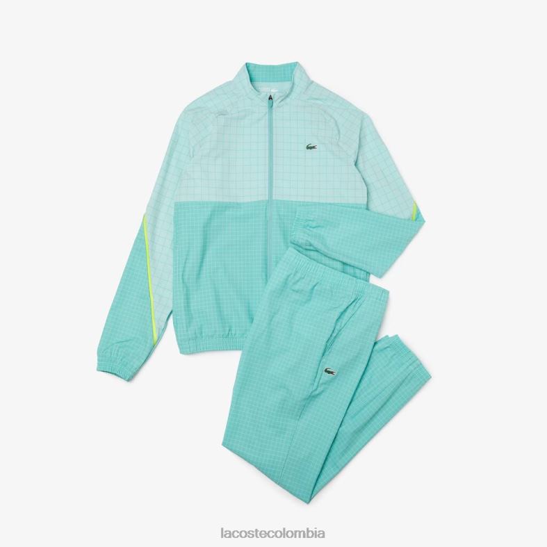 conjunto jogging tenis x novak djokovic verde/verde claro Lacoste ropa hombres 80XZX270