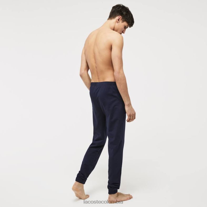 joggers confort de felpa de algodón Azul marino Lacoste ropa hombres 80XZX1477