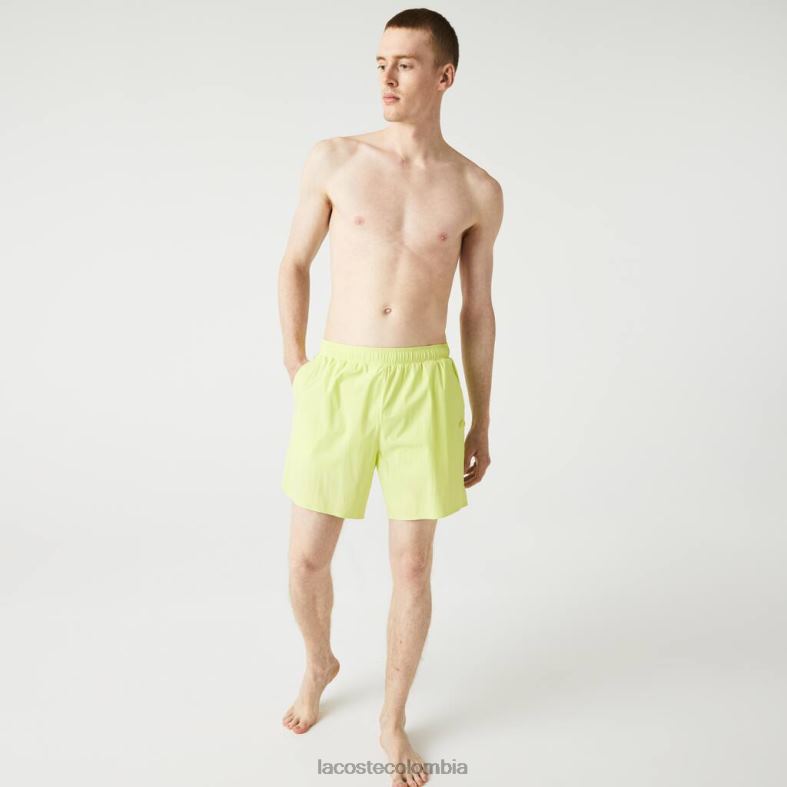 bañadores ligeros amarillo llamativo Lacoste ropa hombres 80XZX1684