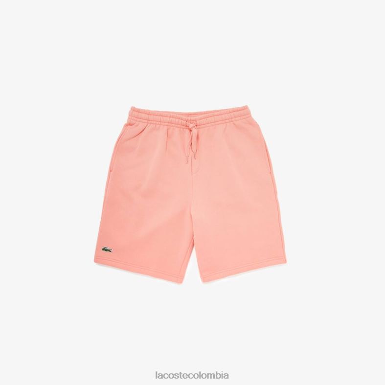 pantalones cortos deportivos de tenis de lana rosa Lacoste ropa hombres 80XZX1600