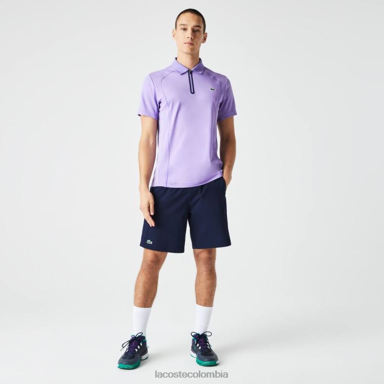 pantalones cortos deportivos de tenis sin costuras de ajuste regular Azul marino Lacoste ropa hombres 80XZX1331