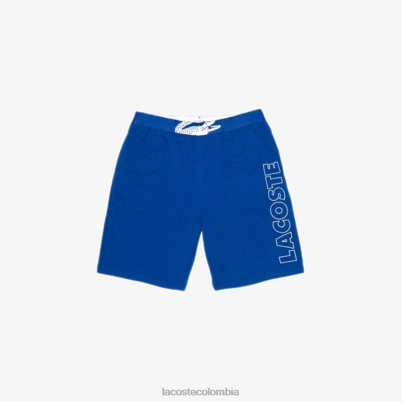 pantalones cortos interiores de felpa de algodón con la marca azul blanco Lacoste ropa hombres 80XZX1512