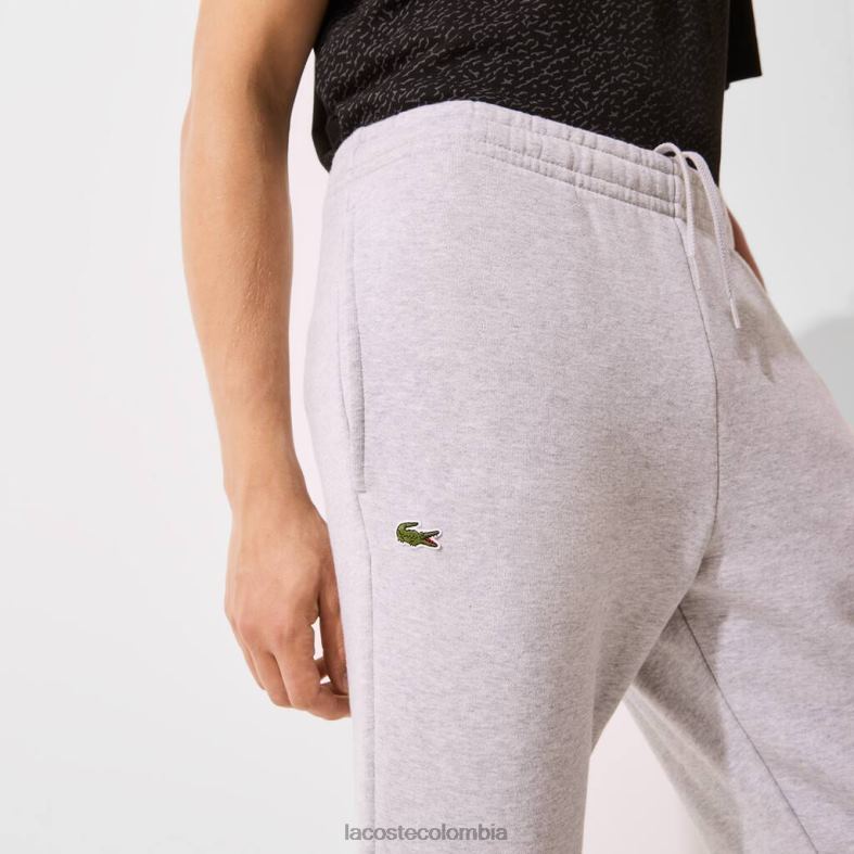 pantalones deportivos de tenis de lana de algodón lomo gris Lacoste ropa hombres 80XZX1204