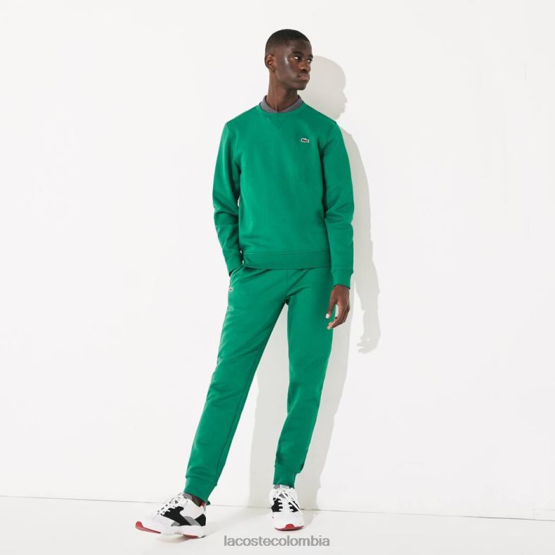 pantalones deportivos de tenis de lana verde Lacoste ropa hombres 80XZX959