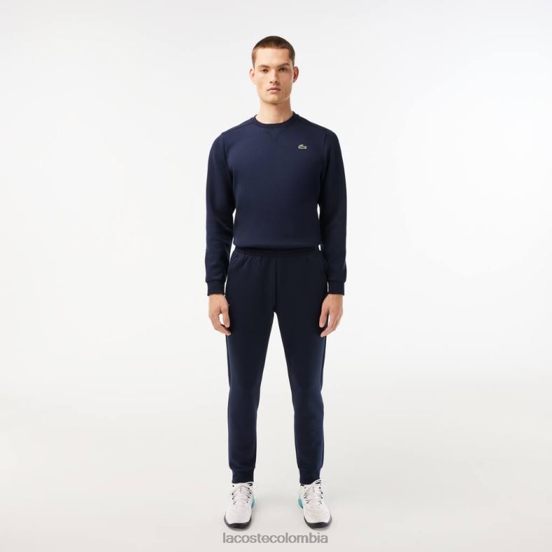 pantalones de chándal con paneles de malla Azul marino Lacoste ropa hombres 80XZX1021