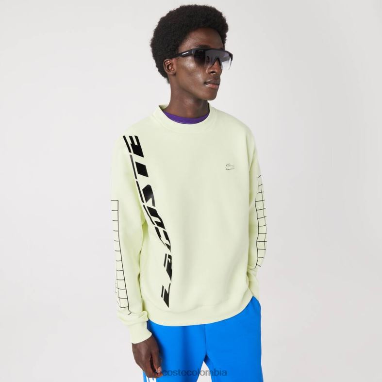 sudadera de piqué holgada amarillo Lacoste ropa hombres 80XZX1000